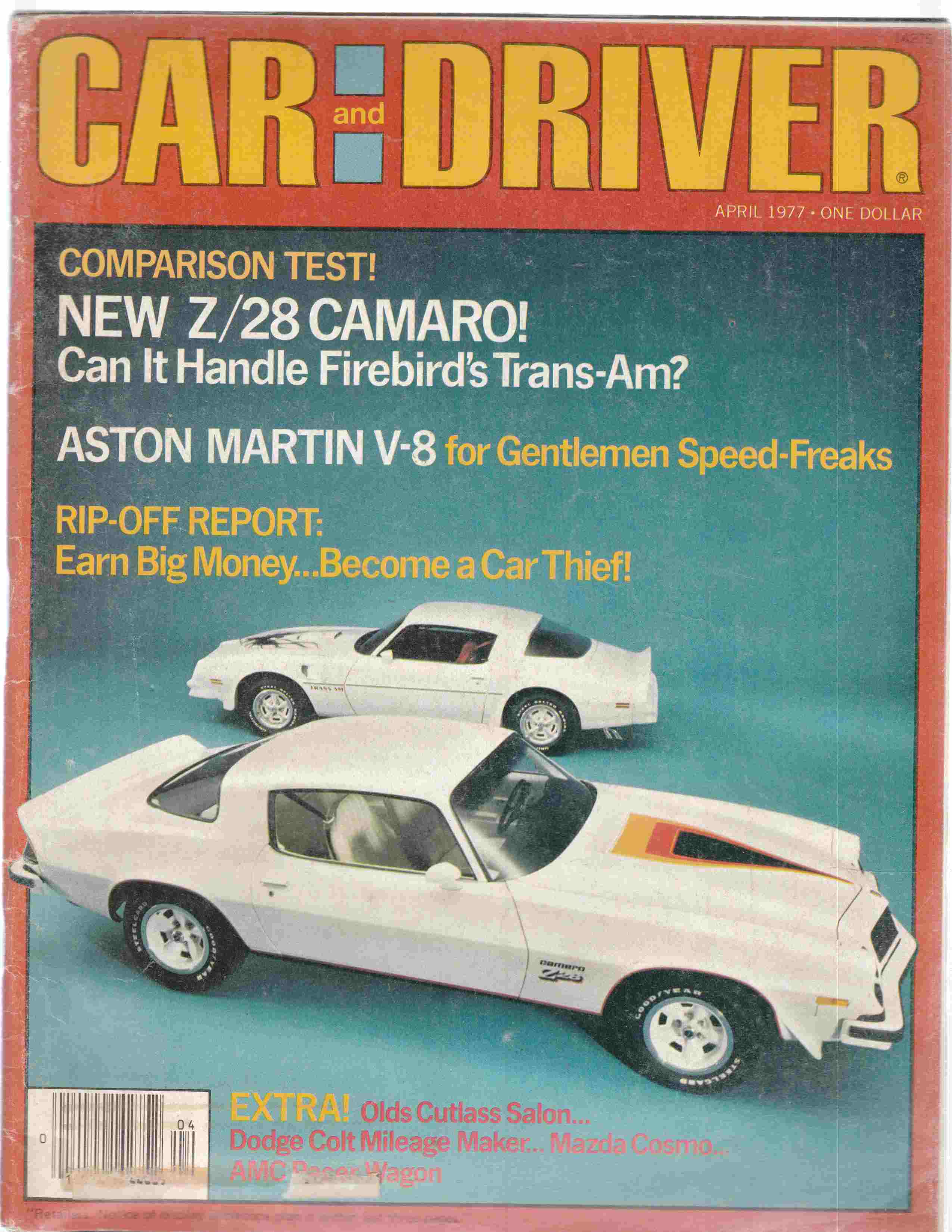 Image for Car and Driver April 1977 Volume 22, Number 10