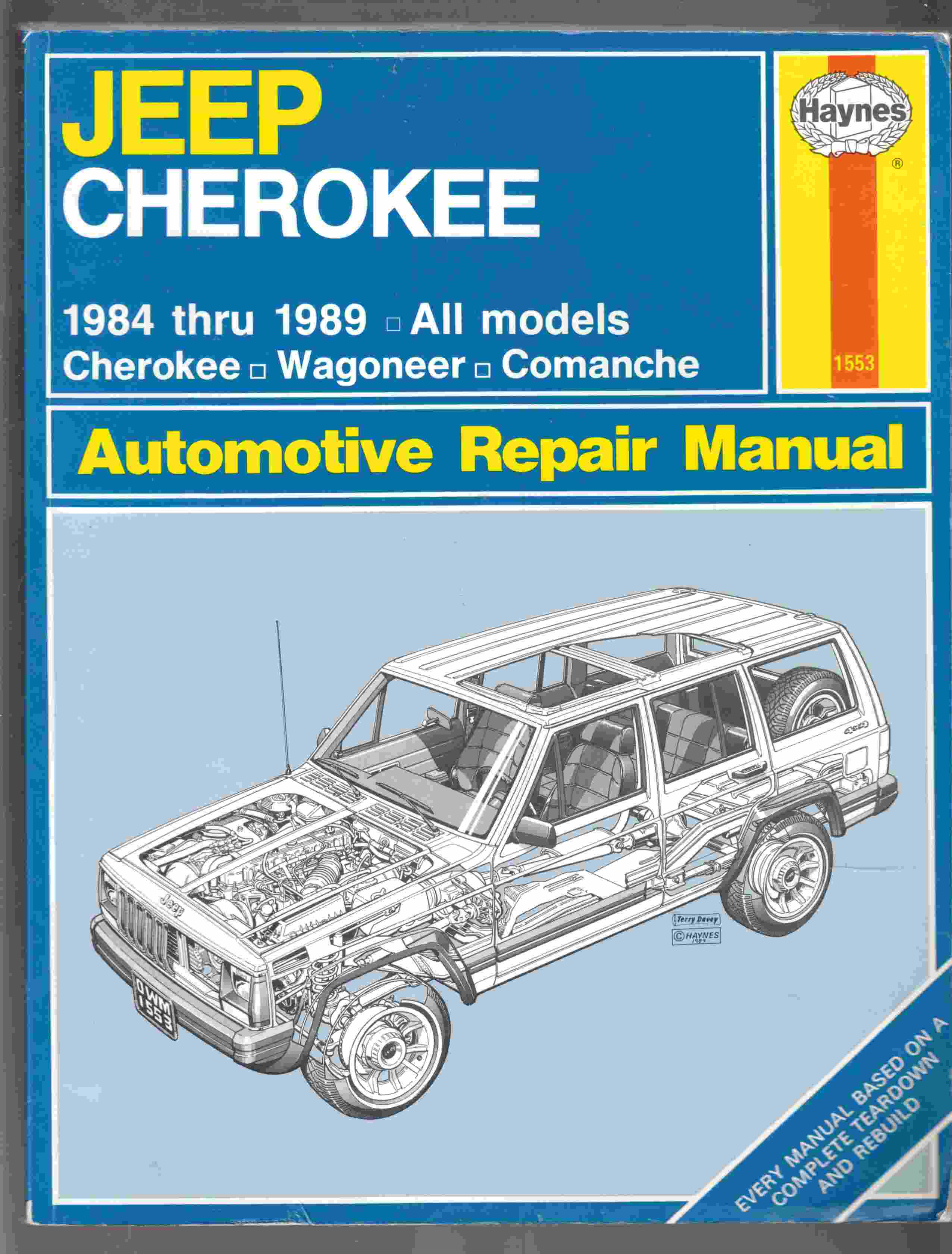 Image for Jeep Cherokee & Comanche Automotive Repair Manual 1984 Thru 1989