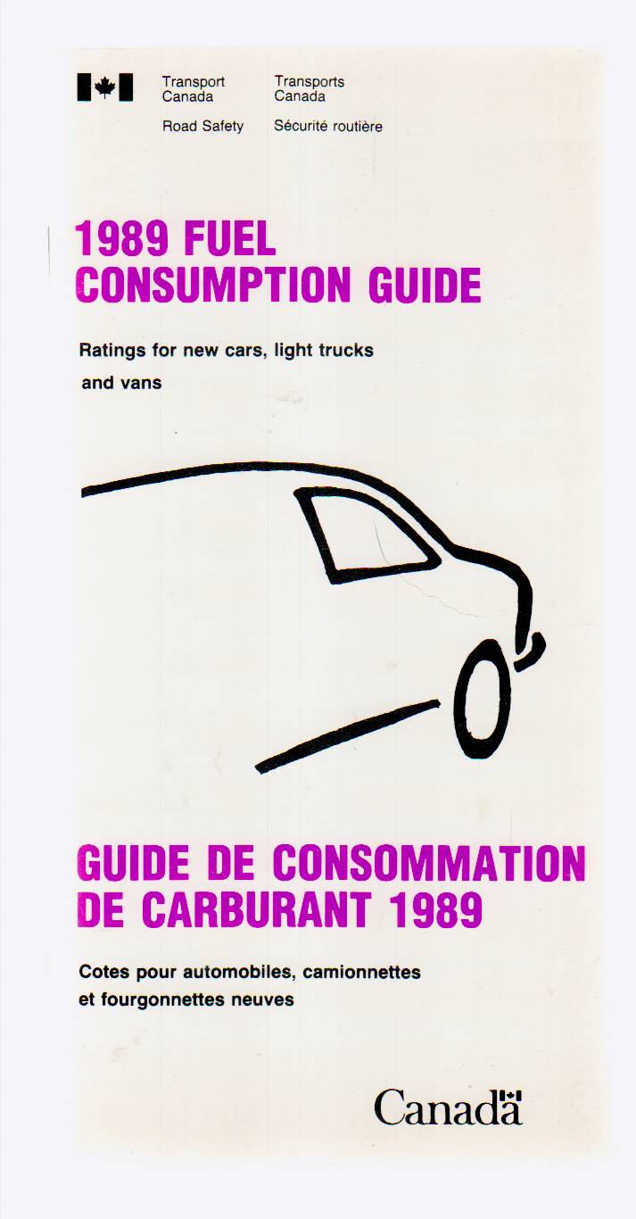 Image for 1989 Fuel Consumption Guide